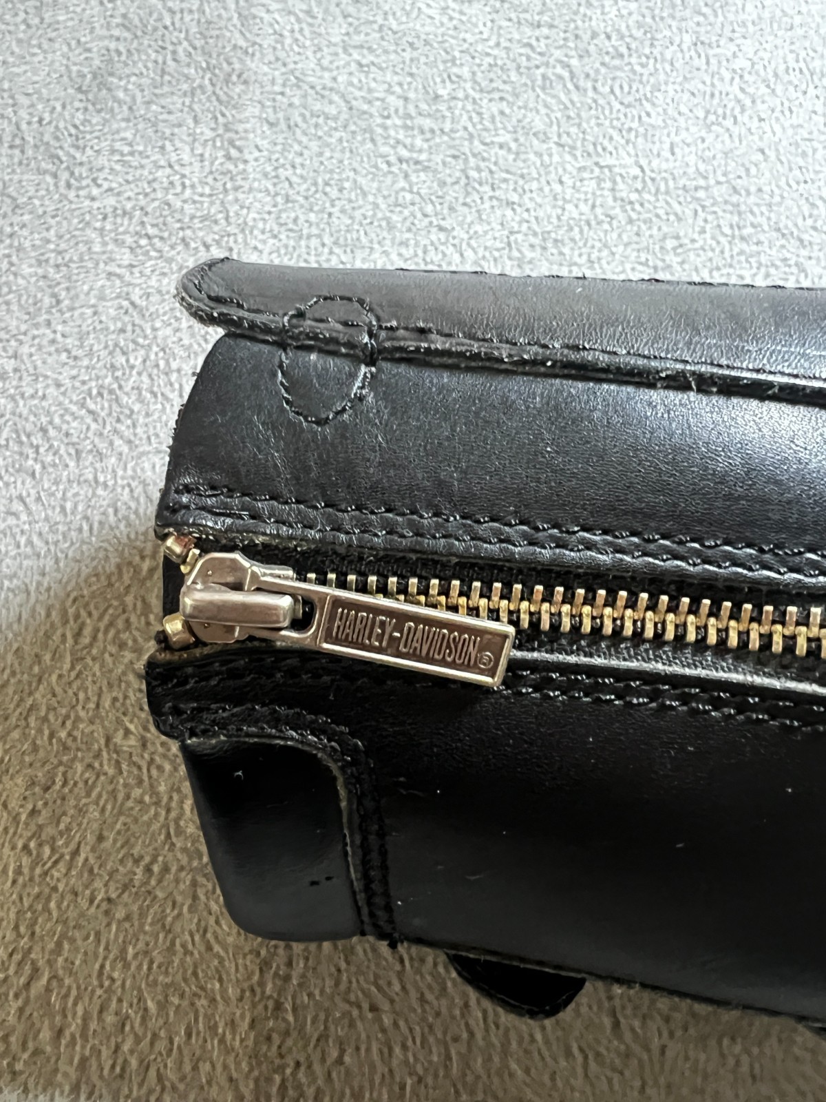 Harley-Davidson Women's Black Leather Biker Boots Size 10