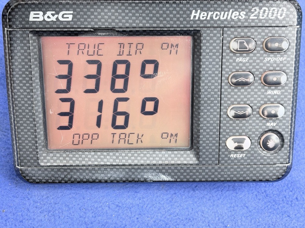 B&G Hercules / Hydra 2000 8 Button FFD Full Function Instrument Display