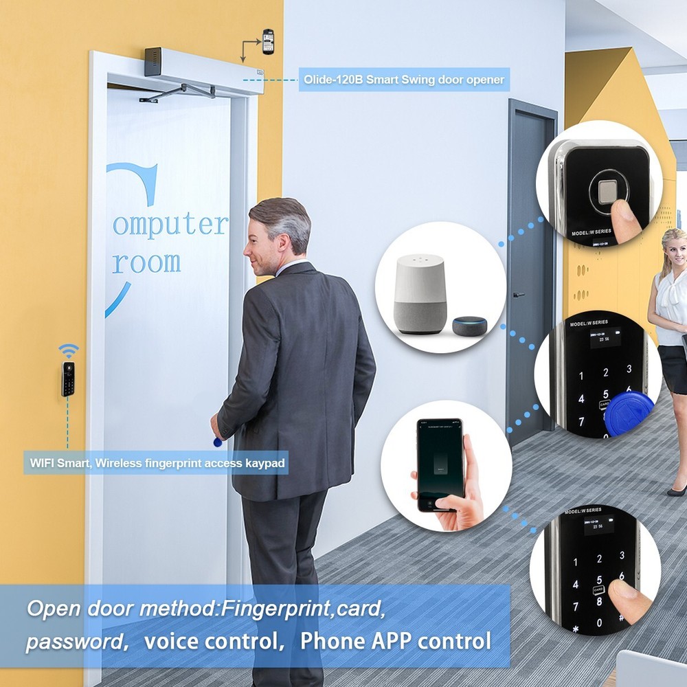 WIFI Smart Wireless Fingerprint Access Keypad Kit for Automatic Entry System