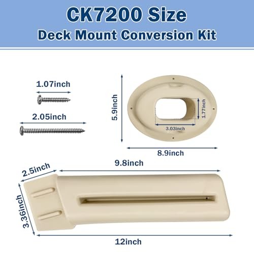 CK7200 Deck Mount Conversion Kit Compatible with #7200 Roll Guard Frame Pool
