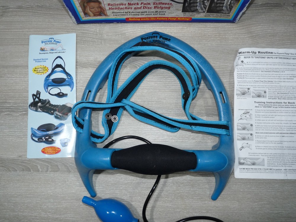 Posture Pump Professional Model 1000 Neck Exerciser Cervical Disc Hydrator