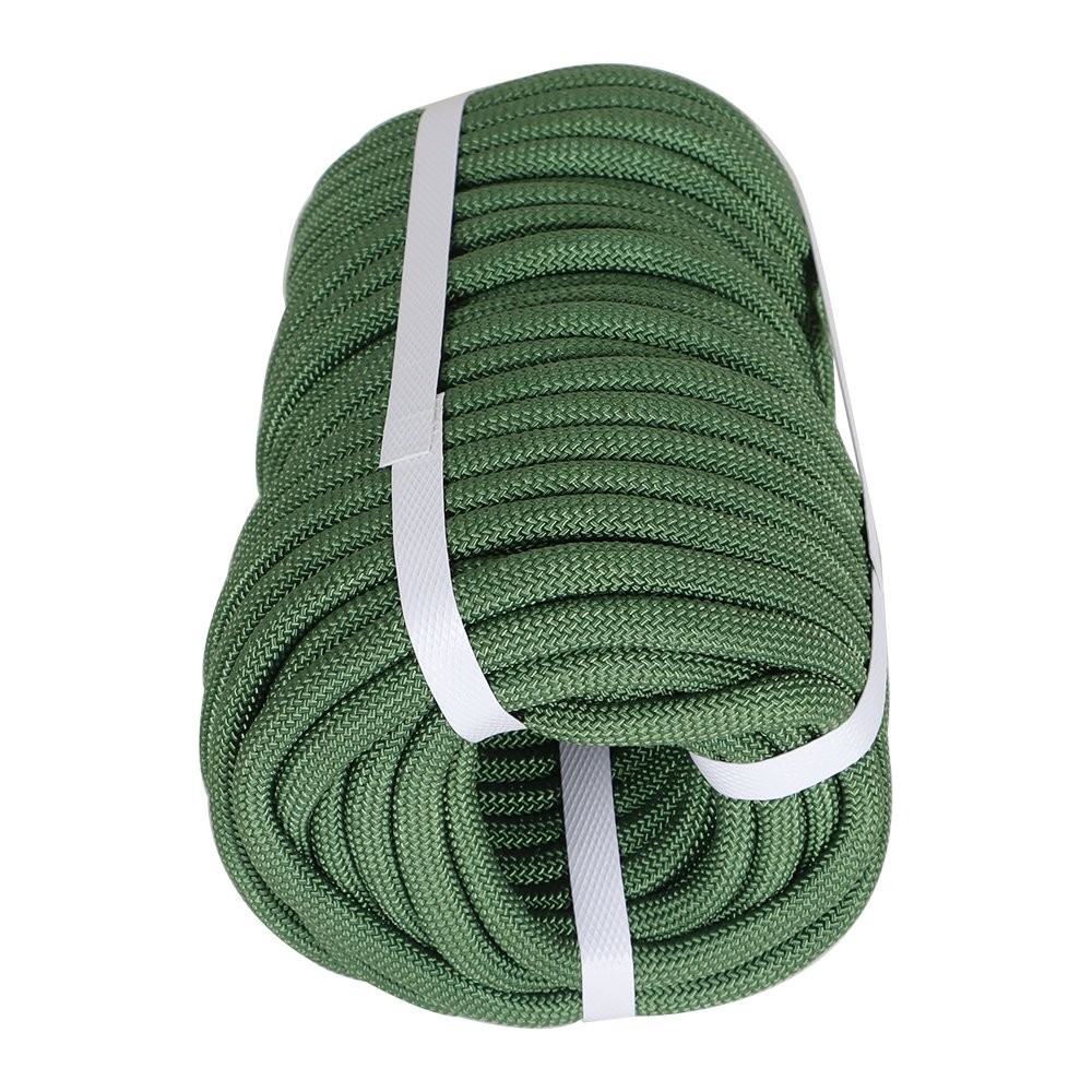 3520Lbs Armygreen High Strong Pulling Rope Braided Polyester Rope 3/8" × 100'