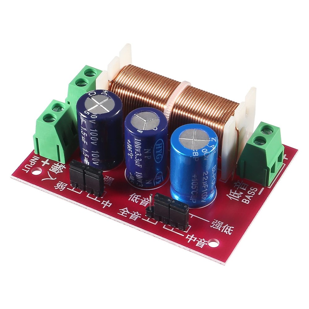 2Pcs 400W Adjustable 2 Way Speaker Crossover Audio Frequency Divider Filters