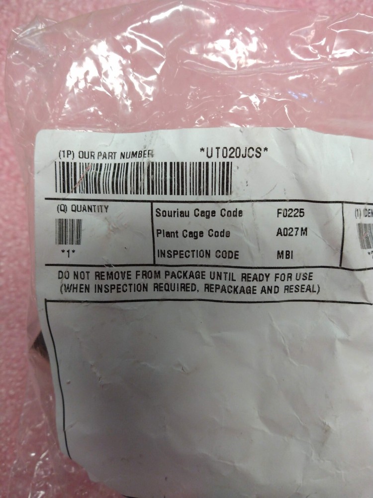 Souriau Back Shell # UT020JCS