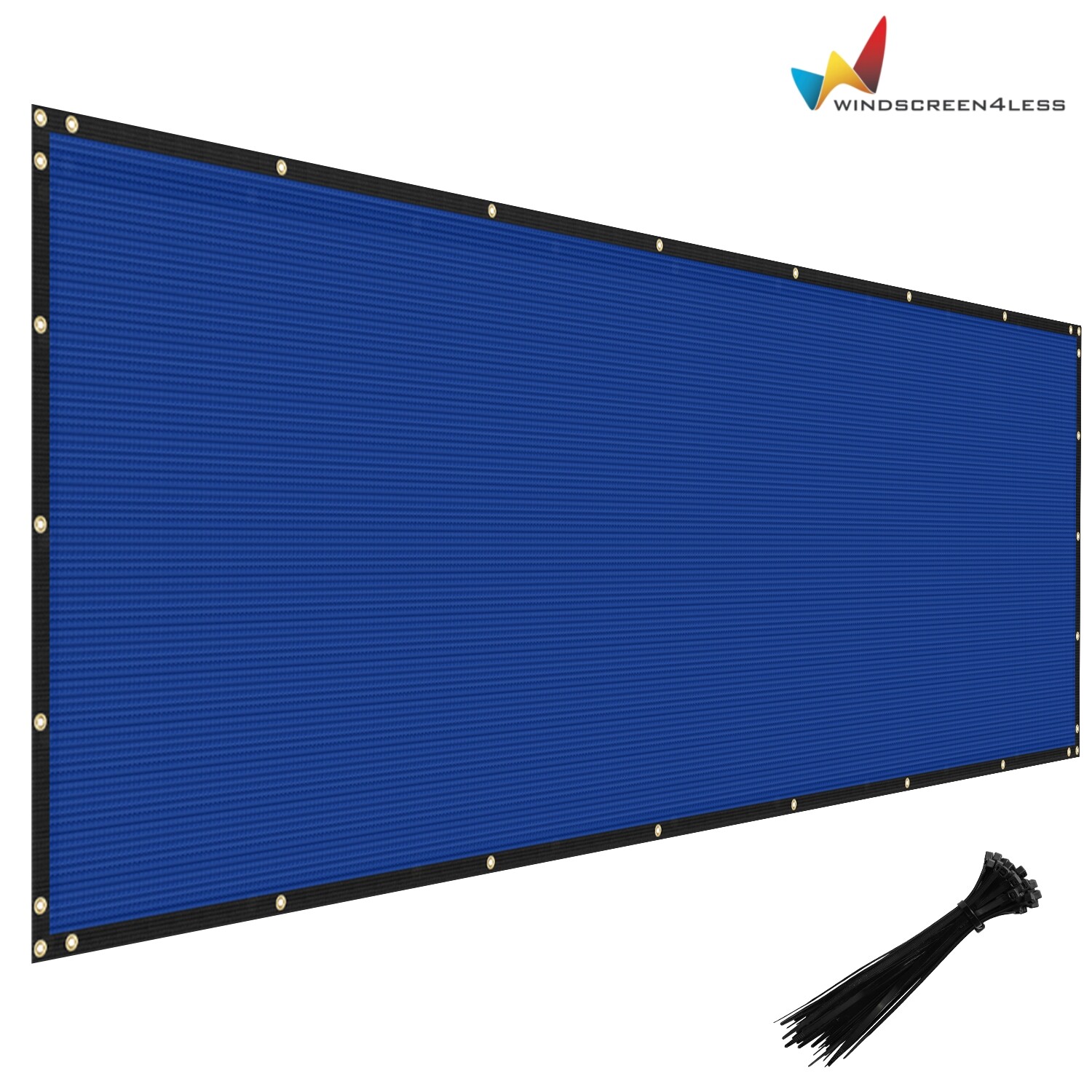 4' 5' 6' 8' Privacy Fence Screen Garden Windscreen Heavy Duty Shade Cover Blue