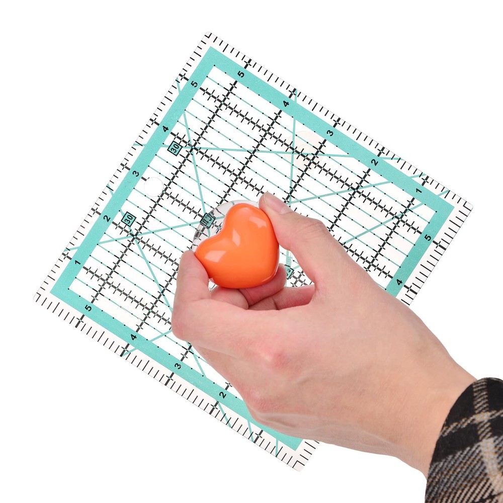 Ruler Knob,Quilt Suction Cup Knobs,Quilting Tools,Sewing Orange