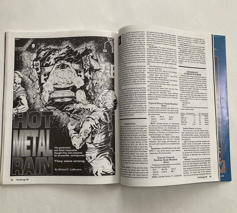 GDW Challenge Magazine #60 Sci-fi Gaming