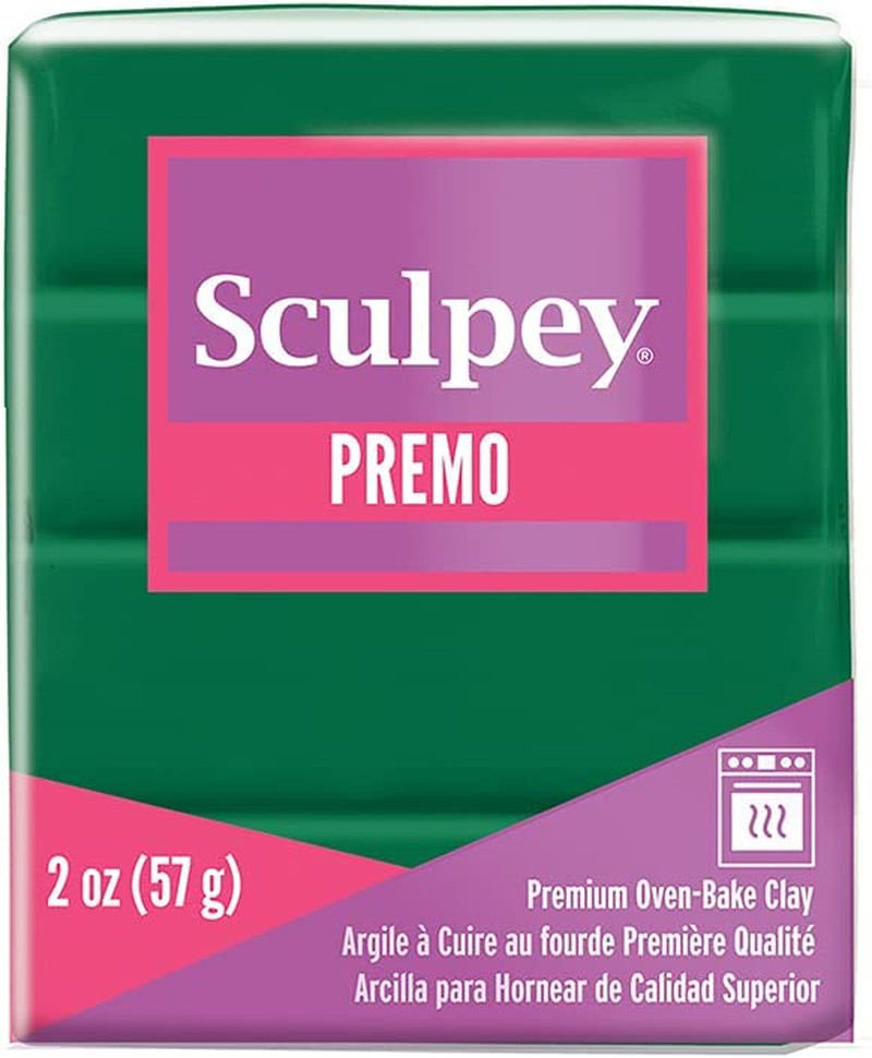 Premo Polymer Clay 2Oz-Forest Green