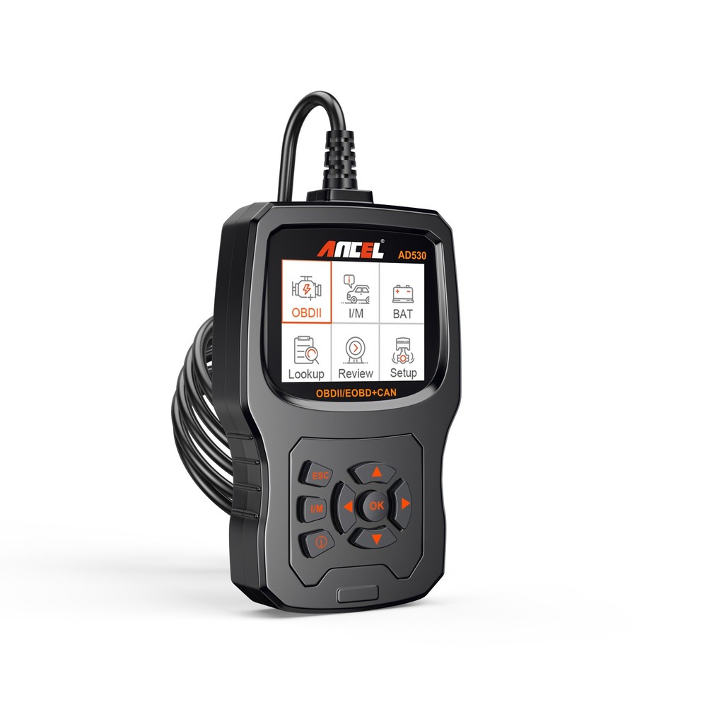 ANCEL AD530 OBD2 Code Reader Scanner Battery Test & Check Engine Diagnostic Tool