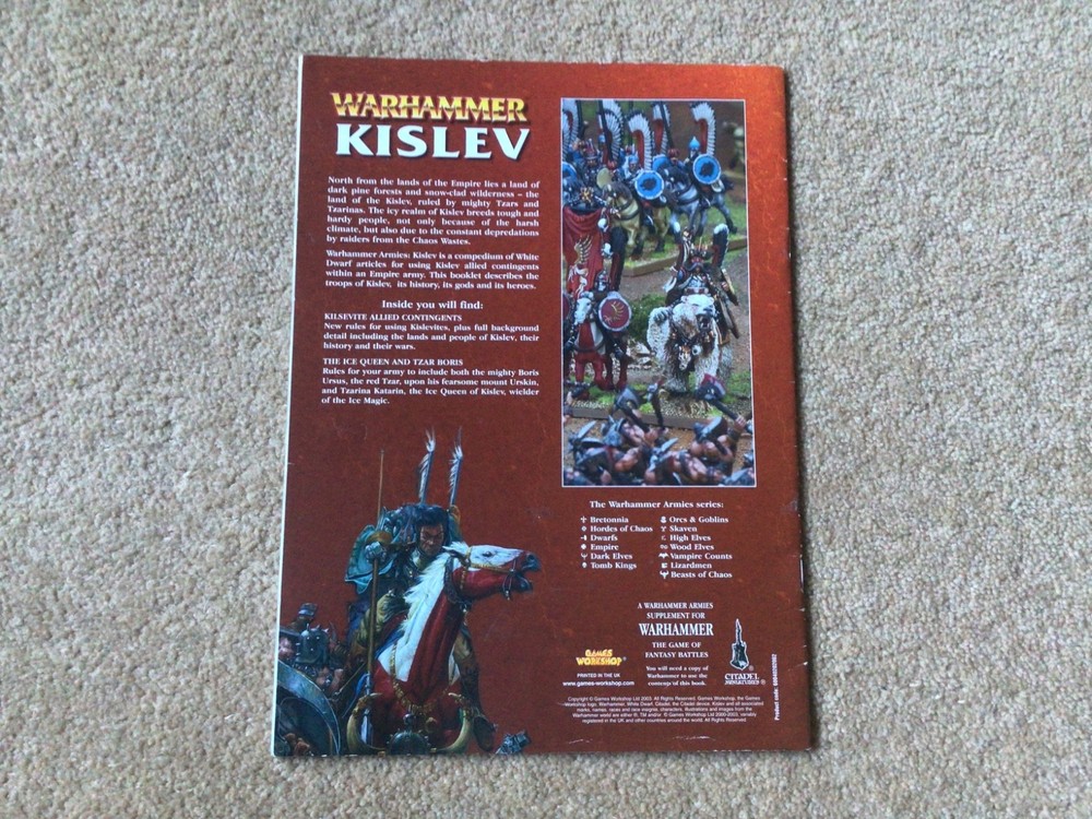 warhammer 40k Kislev book 2003