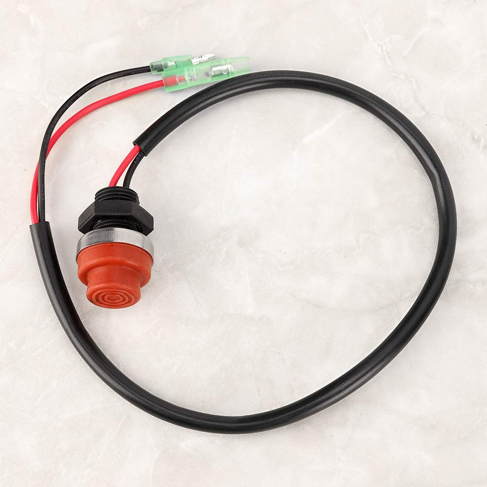 For 1989 Outboard Start Button Boat Button Switch, Start Stop Switch Keyless Pus