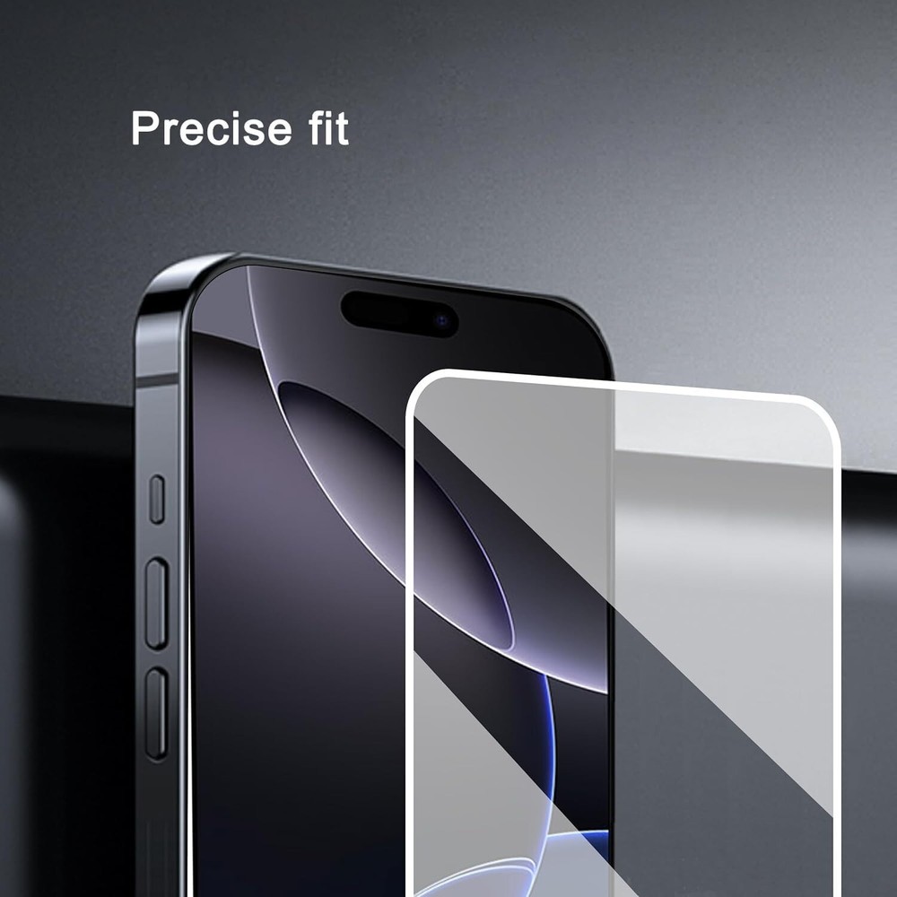 3-Pack Bubble Free Tempered Glass Screen Protector For iPhone 16 Pro Max Plus