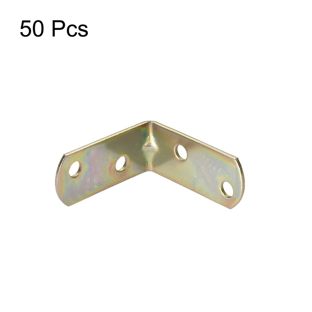 Angle bracket 40 x 40mm zinc plated joint angle bracket clasp 50 pcs