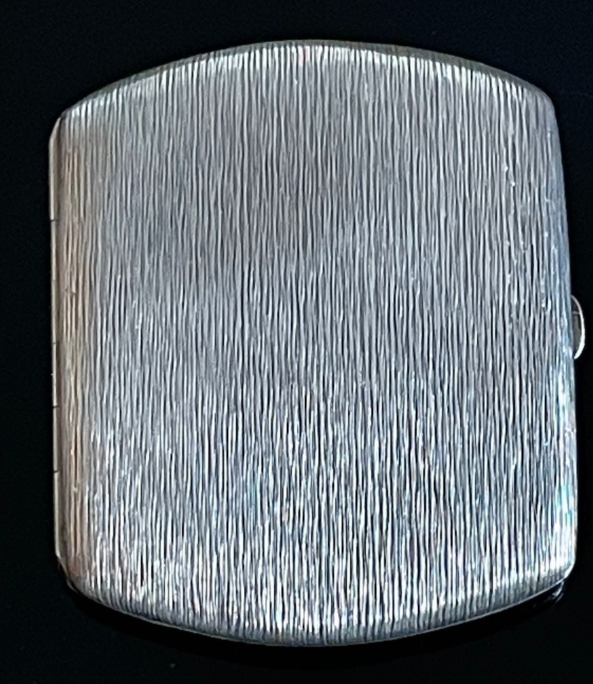 German solid silver cigarette case c. 1940