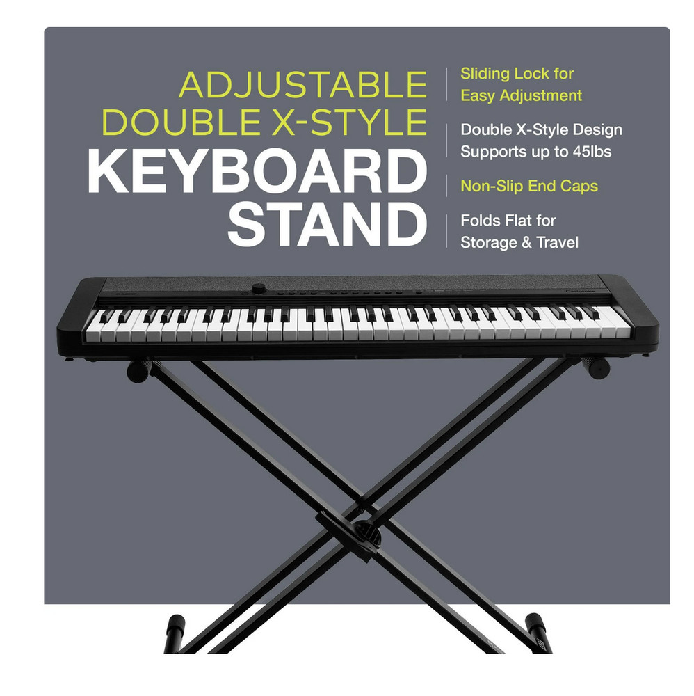 Knox Gear Adjustable Double X Keyboard Stand