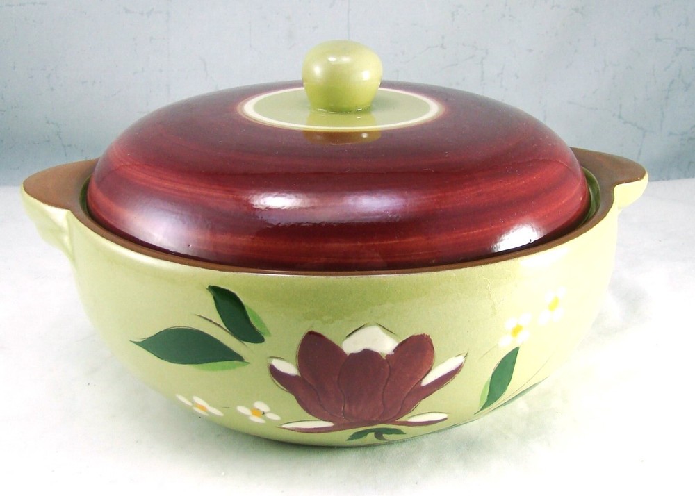 Stangl MAGNOLIA Covered Casserole READ