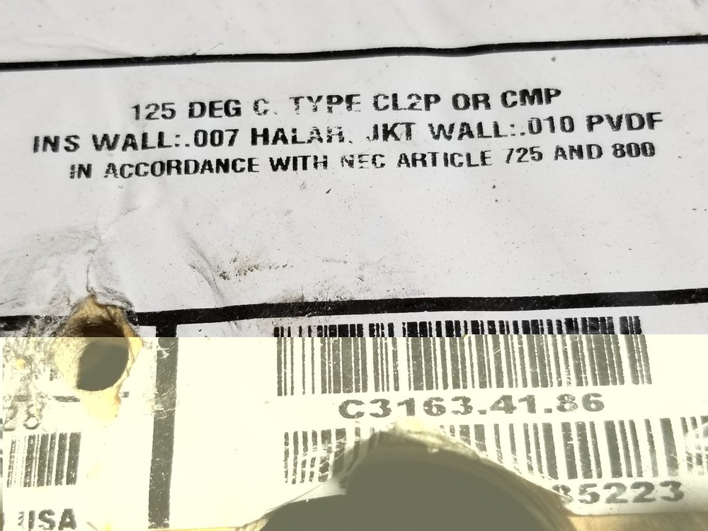 Carol C3163 18/4C Shielded Halar/PVDF Plenum Control/Communication Cable /50ft