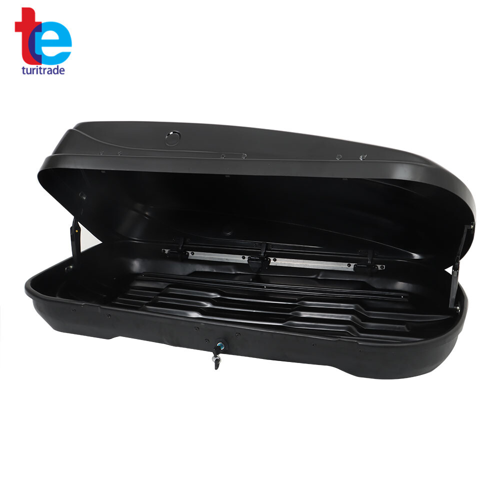 14 Cubic Feet Car Top Cargo Carrier Vehicle Roof Mount Luggage Storage Box 2 Key