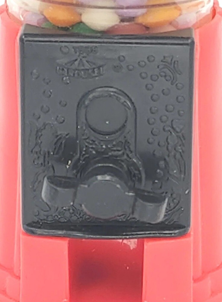 Vintage 1994 Leaf Carousel Mini Gumball Machine Candy Container Red PB80