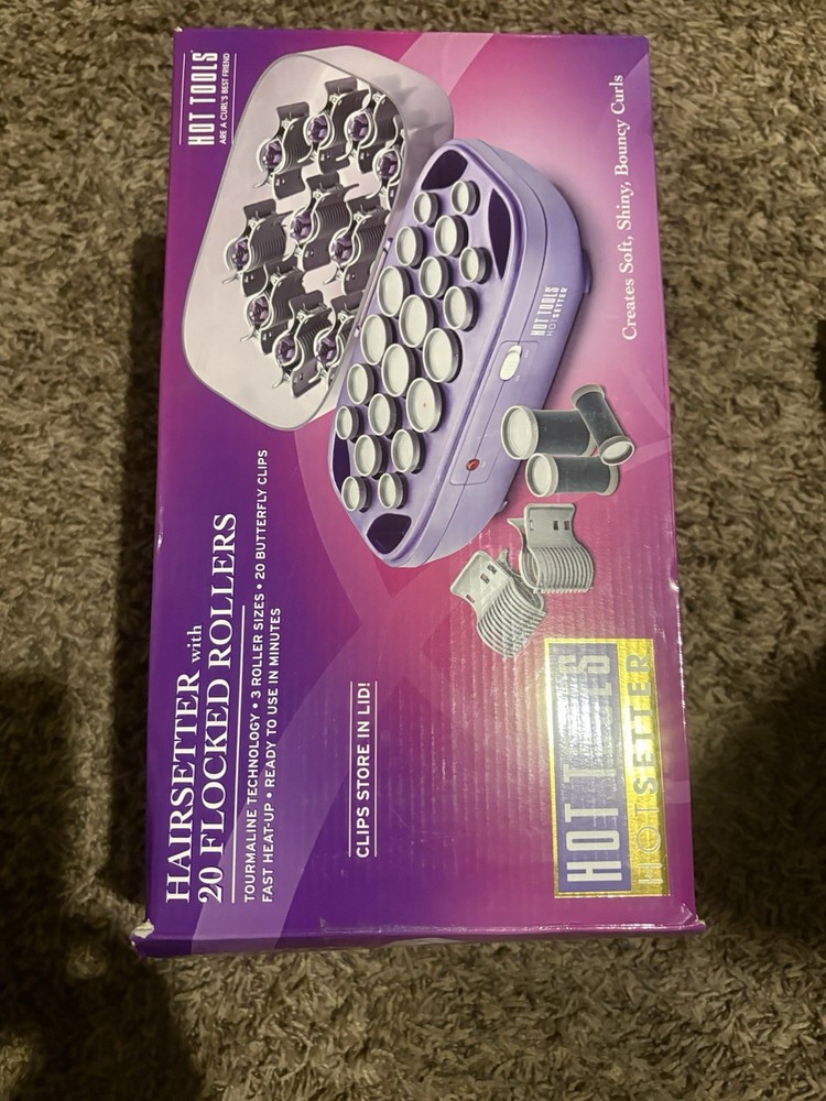 Hot Shot Tools 20 Flocked Hot Rollers Clips