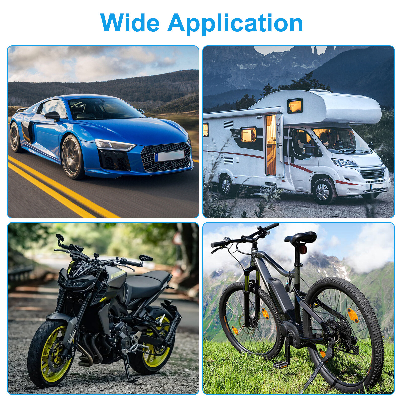 20" Tire Inflator Extension Hose Adapter Air Chuck Presta Valve Conversion Nut