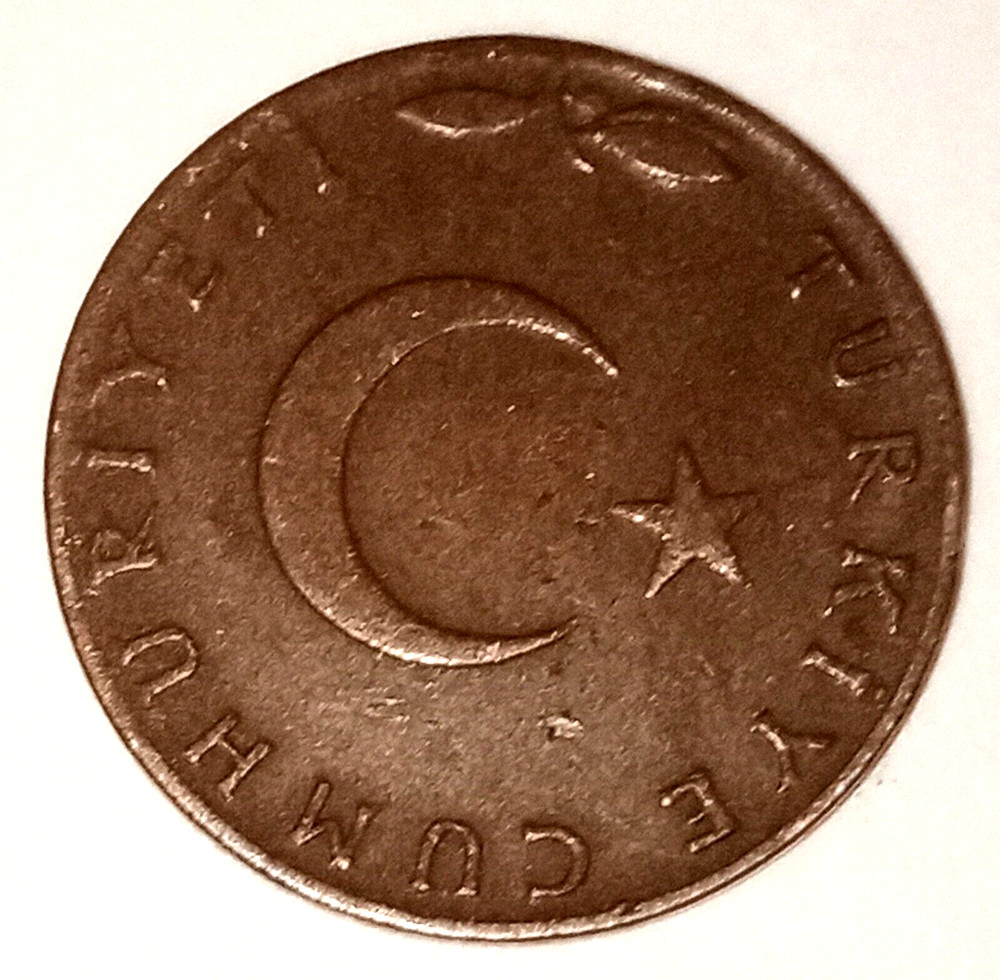 Coin, Turkey, 5 Kurus, 1962