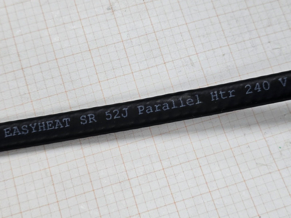 EasyHeat SR52J Self-Regulating Pipe/Freeze Heating Cable 5 Watts/Ft 240V /10ft