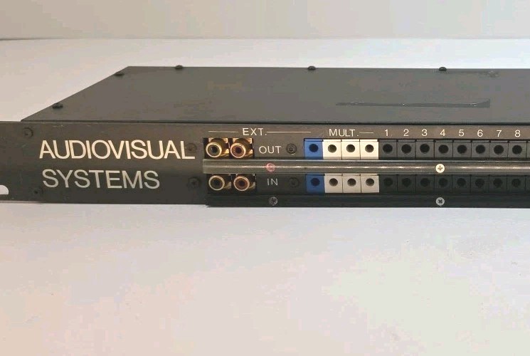 Audiovisual Systems Patch Bay 1000 Vintage 1U Audio Patchbay Router Untested