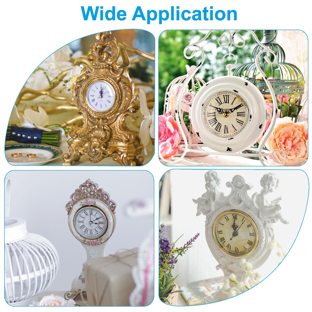 2.8" 70mm Quartz Clock Insert Round Quartz Movement Miniature Clock Mini Roman