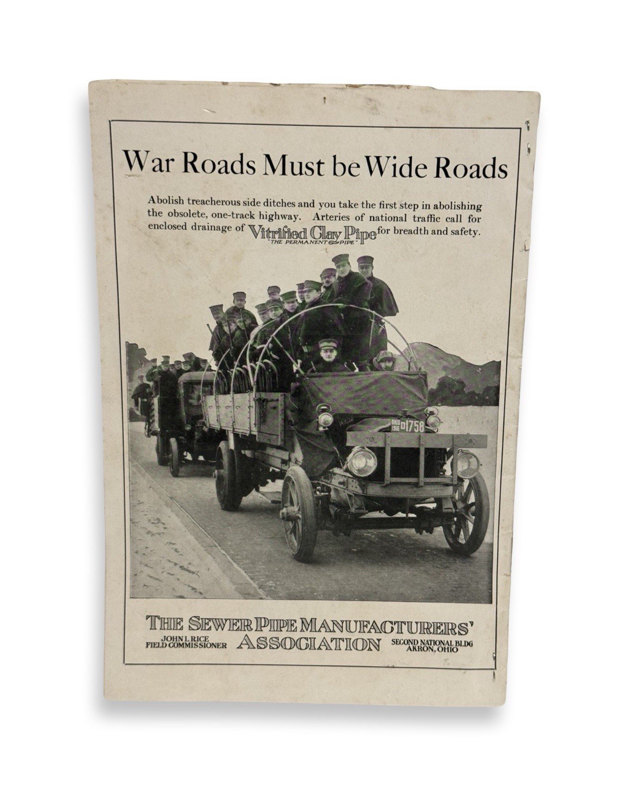 Dependable Highways Magazine January 1918 WWI Motor Trucks Roads