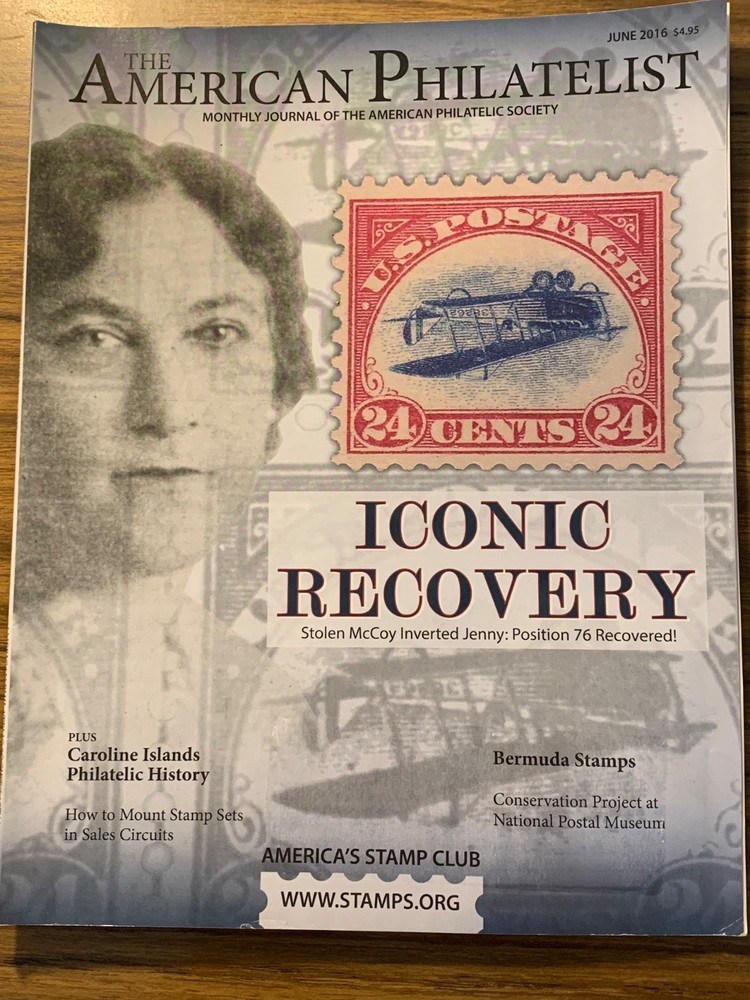 American Philatelist Magazine  2016,  June