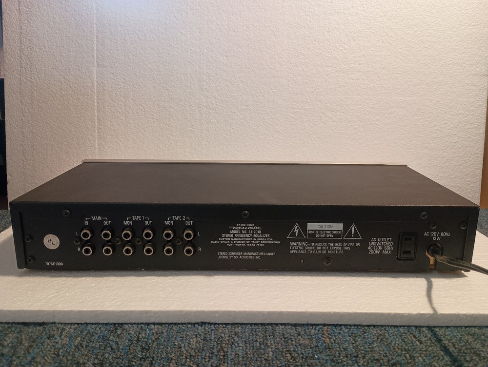 Realistic Model 31-2010, 12-Band Stereo Frequency Equalizer (Pro Serviced)