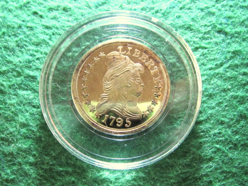 1795 American Half Eagle Gold Plated Copy - Proof - Encapsulated