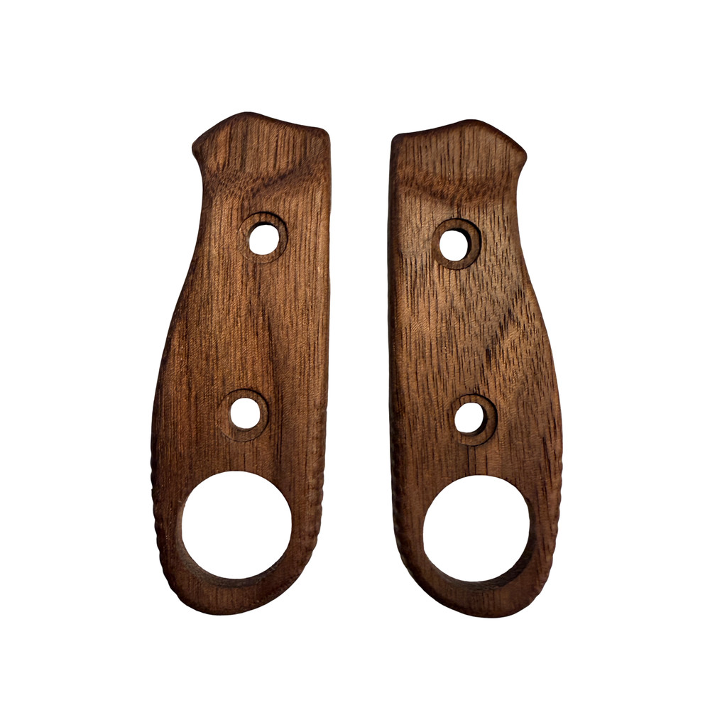 Smooth walnut handles Scales for Kizer Beaver