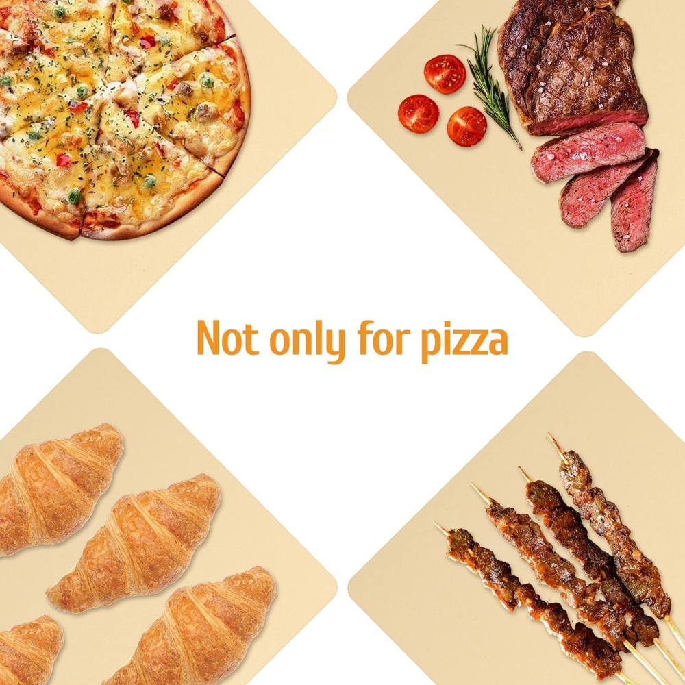 Extra Large Pizza Stone 22" x 14",Cooking Stone for Grill Rectangular, Baking...