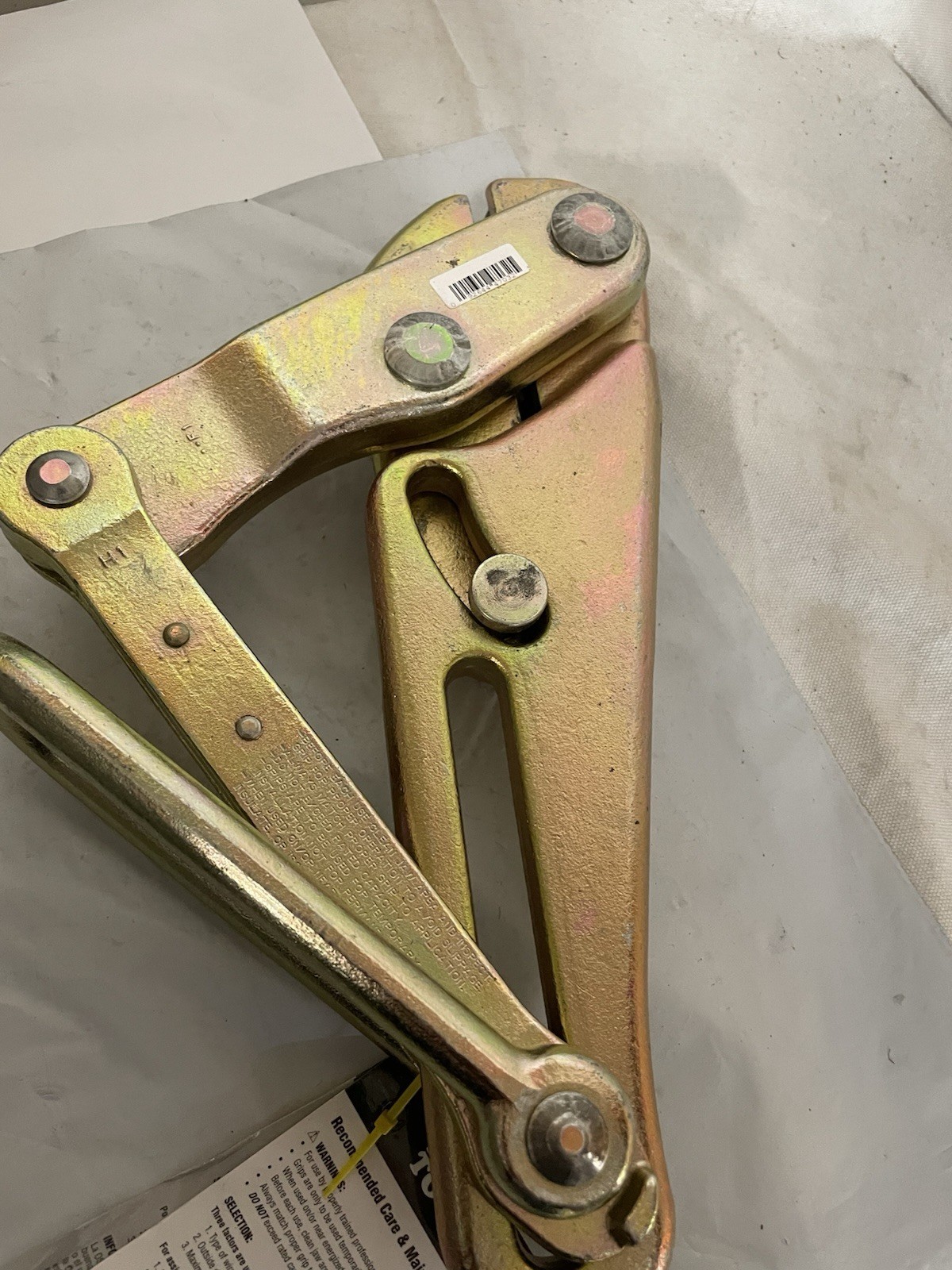 Klein Tools 1628-17 Cable Puller Jaw Grip Style 15,000LB SAFE LOAD 1/2" - 3/4"