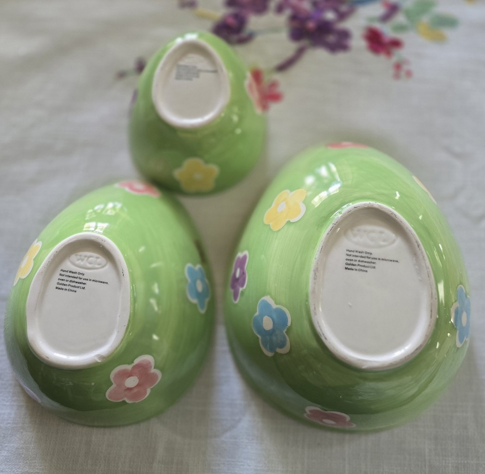 Easter Egg Shaped Bowl Set