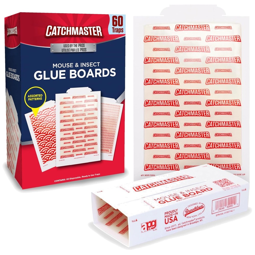Rat & Mouse Traps Indoor, 60-Count Glue Boards