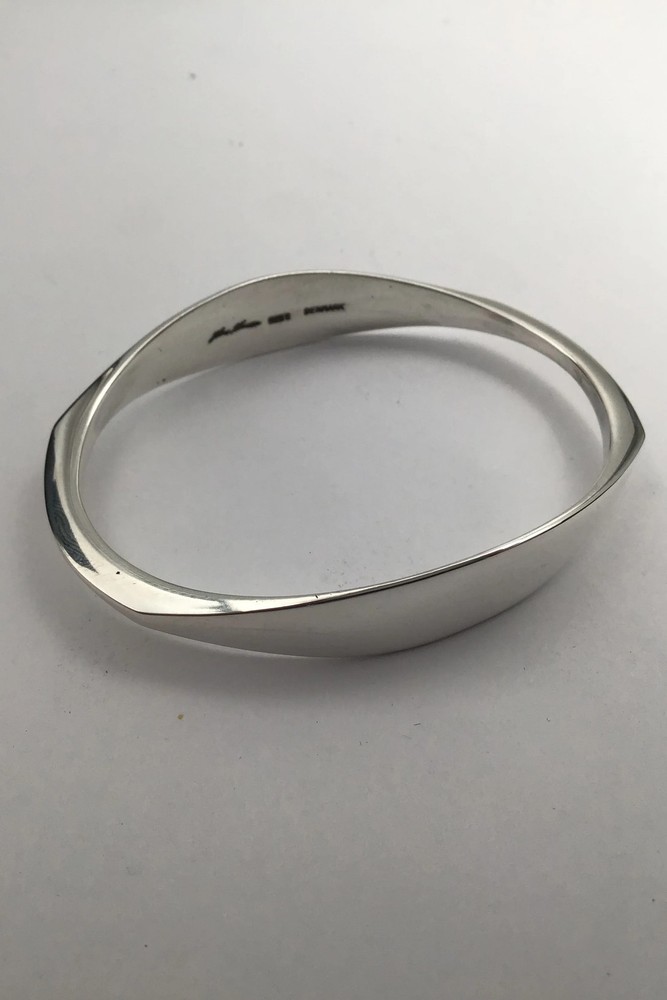 Hans Hansen Sterling Silver Modern Bangle