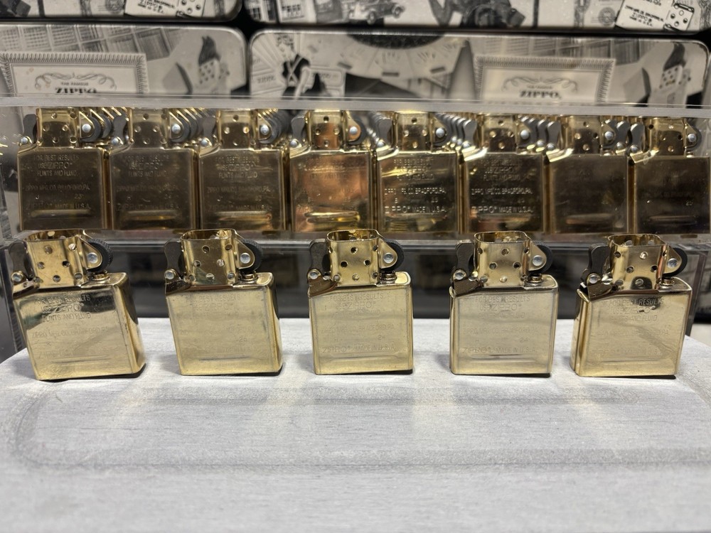 LOT 5 SET BRASS INSIDE 25 YEARS INSERT ONLY INSERT NO/BOX