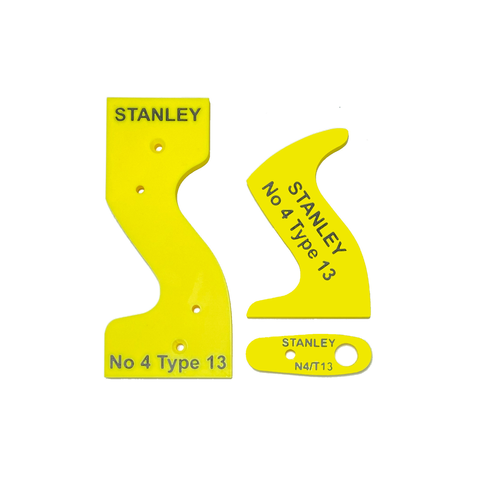 Stanley Hand Plane Tote Template 12-Piece Set for Woodworking