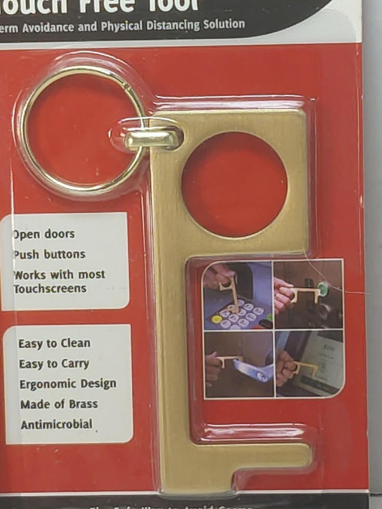 Touch Free Tool keychain Germ Avoidance & Physical Distancing Solution LOT OF 4