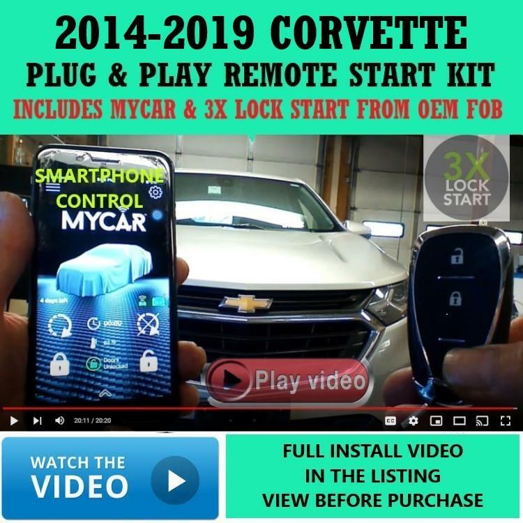 3X LOCK PLUG & PLAY REMOTE START LINKRLT3 APP CHEVROLET CORVETTE 2014-2019