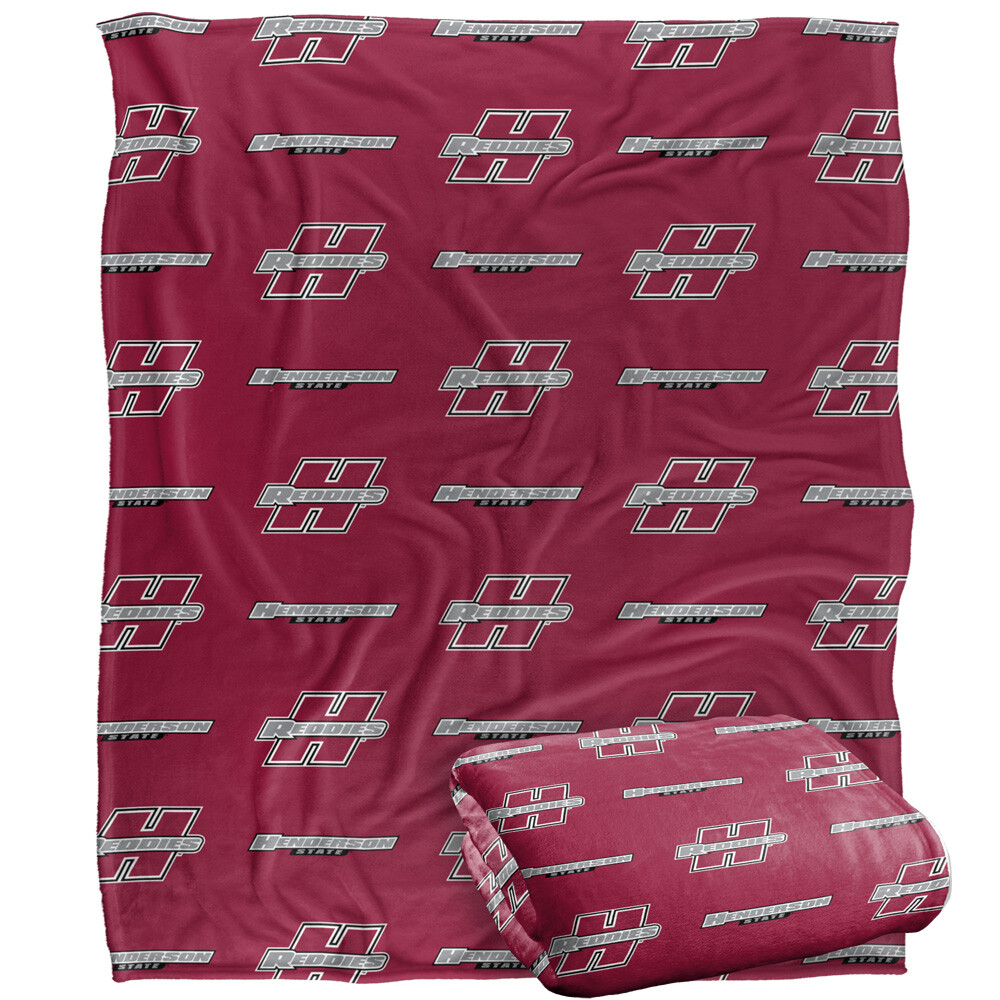 Henderson State University Logo Pattern Silky Touch Super Soft Throw Blanket
