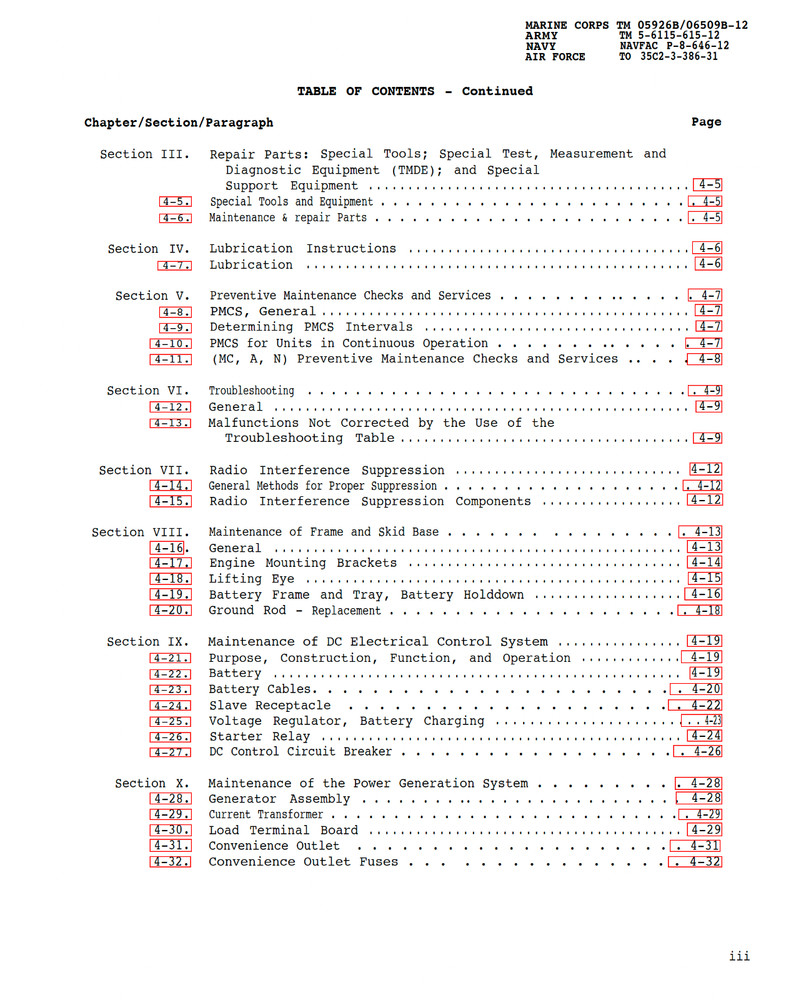 288 pg. 3kW TACTICAL GENERATOR SET MEP-016B 021B 026B Operator Manual on Data CD