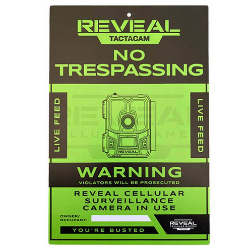 Tactacam No Trespassing Sign