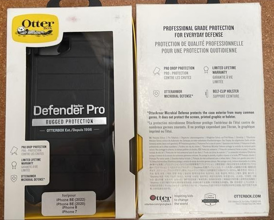 OtterBox Defender Pro Case w/ Holster Clip For iPhone 7/8 SE (2020-2022) NEW