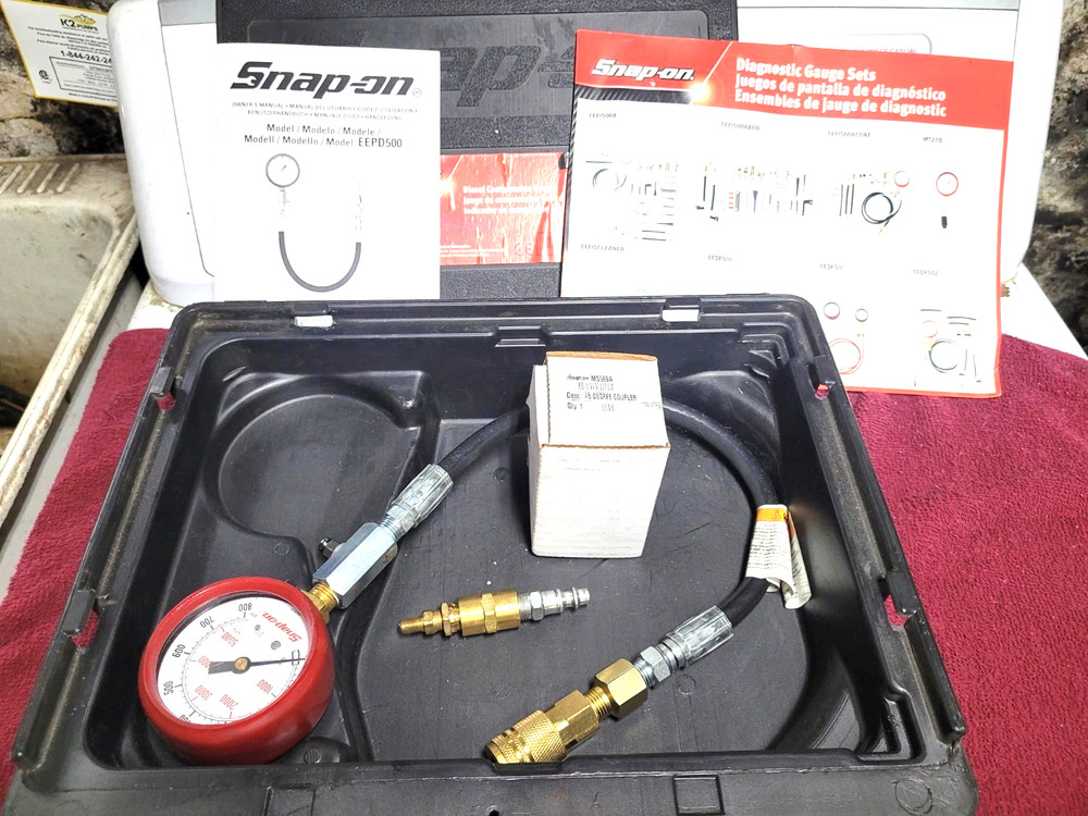 NEW Snap-on™  EEPD500 Diesel Compression Gauge Tester Set