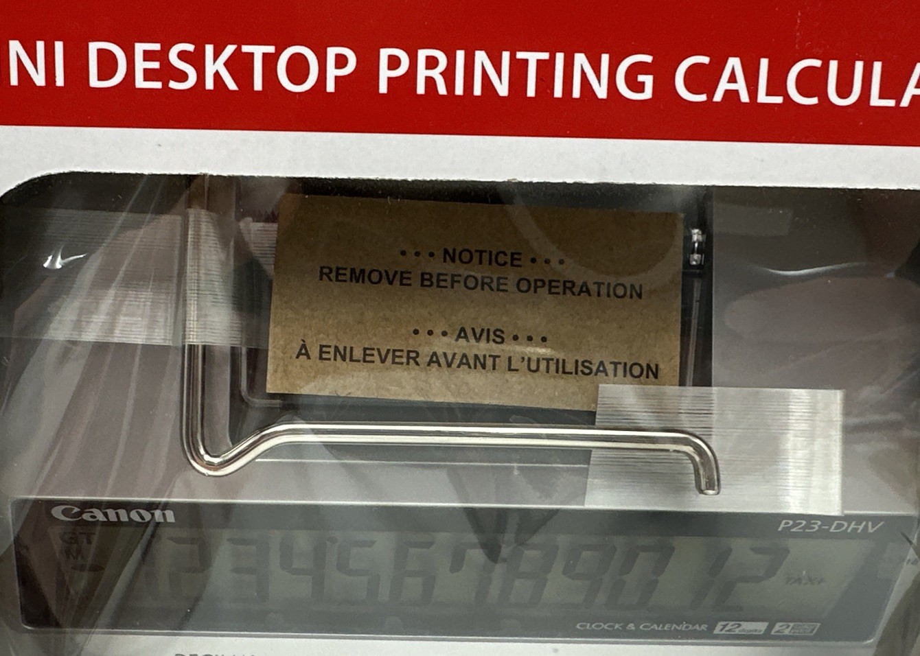 Canon P23-DHV Mini Desktop Printing Calculator ~ New