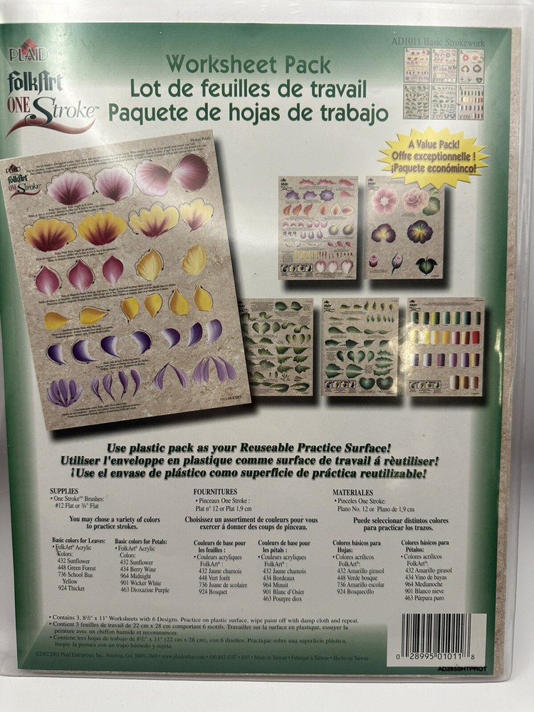 LOT - Plaid One Stroke kits plus DVD